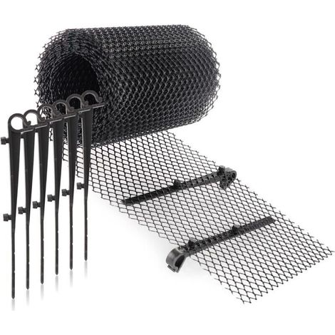 Enowelir Ensemble de Protection de gouttière 16CM6M, Stable avec 15 Clips
