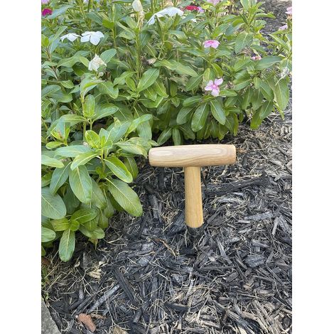 Outil pour planter les graines et les bulbes - Acier à haute teneur en carbone et manche en bois confortable.-AquaForge