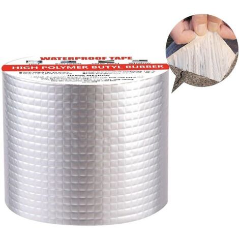 Selbstklebendes Butylkautschuk-Dichtungsband – Aluminiumfolie – Für Dachlecks und Fugen – 10 cm x 5 m (1/5)