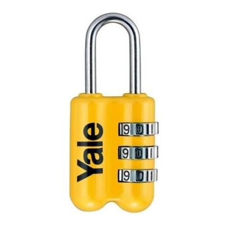 1 Cadenas de voyage rouge,gris ou jaune, à combinaison de 3 chiffres,23mm. - FICHET (1/2)