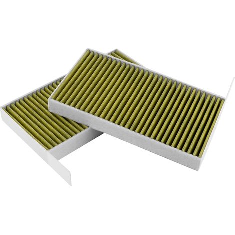 Filtre habitacle charbon actif 2 pièces, accessoire compatible Tesla Model 3 et Model Y 2019-2021, remplacement purificateur d'air intérieur, haute efficacité anti-odeurs (1/5)