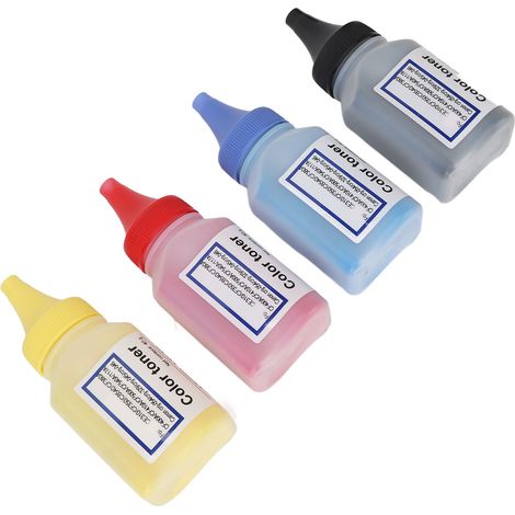 4 cartouches de toner compatibles haute capacité pour imprimante jet d'encre, poudre de remplacement CF510A CF530A, lot de 4 (1/5)