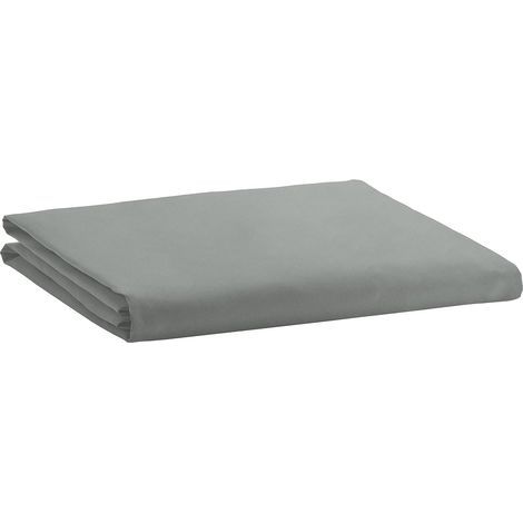 Drap-housse en microfibre Gris clair 150 x 200 x 30 cm (1/5)