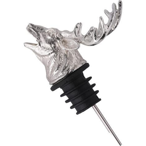 Deer Head Wine Pourer Metal Deer Head Wine Stopper Champagne Deer Head Pourer Wine Pourer And Wine Bottle Stopper, Wine Tools,Reusable Stopper Wine Pourers