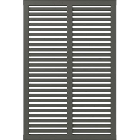 Plus Zaun Harmoni 120 x 180 cm umbragrau fungizidbehandelt