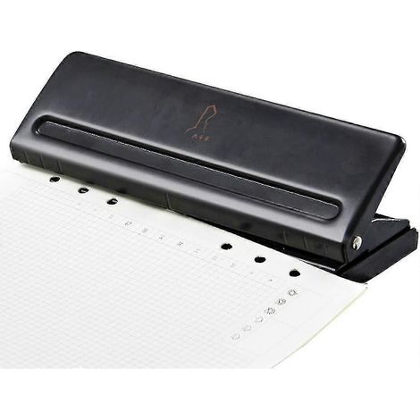 Perforatrice industrielle 6 trous pour classeurs, pas réglable, pour magazines/documents - Bon état (1/5)