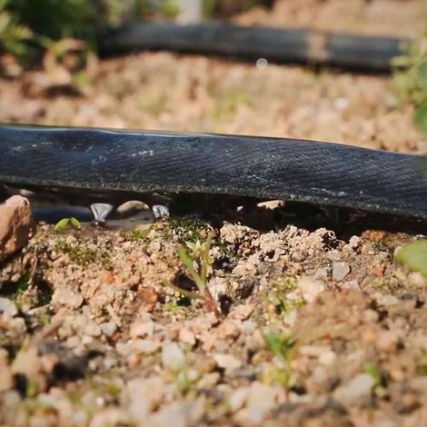 Riegopro Ruban textile extensible Poritex pour irrigation par goutte à goutte 16 mm. Tube poreux de 50 mètres. Arrosez par pores de son mur (50 mètres)