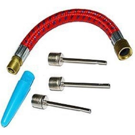 TrAdE Shop Traesio - Valvola Ago Aghi 5 In 1 Accessori Per Gonfiaggio Pallone Gonfiare Palla -