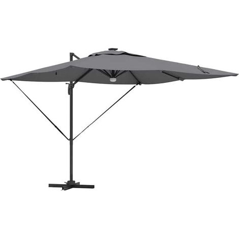 Parasol anthracite de marque Roman, 286 x 284 x 270 cm (1/4)