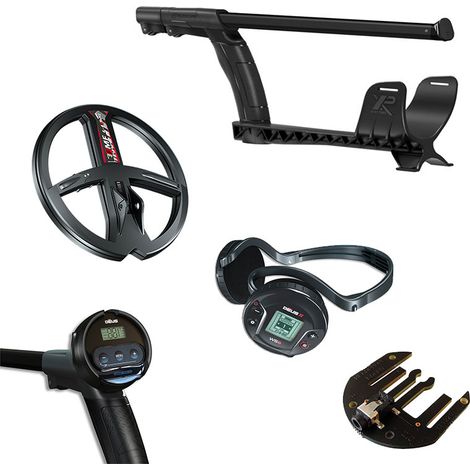 Détecteur de métaux multifréquence XP DÉUS 2 – 28cm – Alimentation batterie – Pour tout terrain – Identification sonore et visuelle