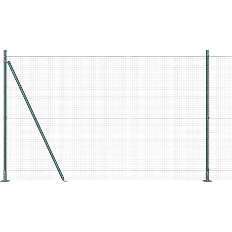 Maison Exclusive - Geschweißter Drahtzaun mit Betonfundament 10 x