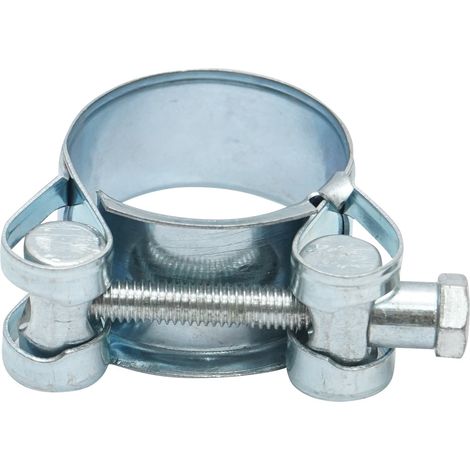 Morsetto di forza, morsetto in metallo zincato con vite W1 per tubi da 29-31 mm Breckner Germany (1/4)