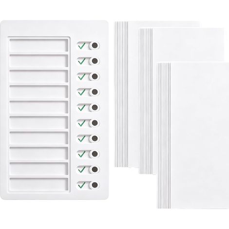 Memo-Kunststofftafel,Notizbrett für tägliche, mit Blank Papier für Aufgabe (1/2)