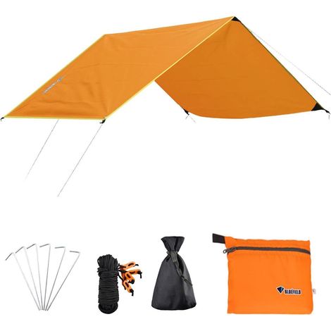 Wasserdichte Zeltplane 1.5x2.2m, Multifunktion Tarp für Camping, Sonnenschutz, Regenschutz (1/5)