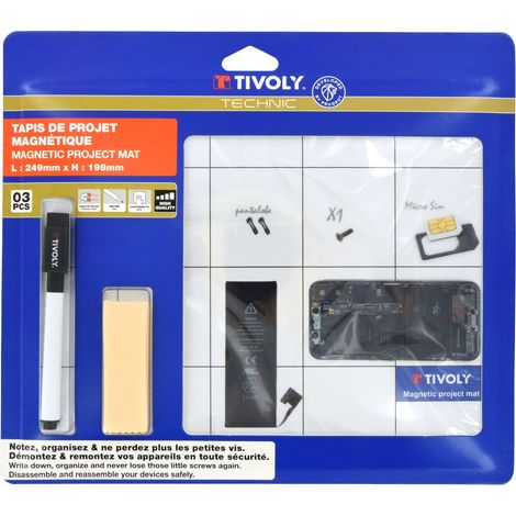Tivoly • Magnetische Projektmatte, löschbarer Marker (1/2)