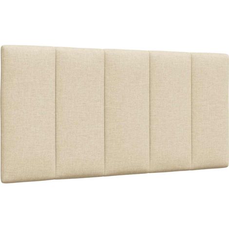 vidaXL Cuscino Testiera Hanko Crema 100 cm in Tessuto