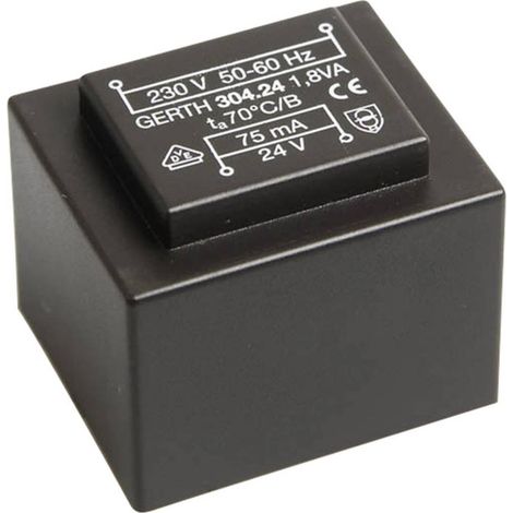 Gerth PT301502 Trasformatore per PCB 1 x 230 V 2 x 7.50 V/AC 1.80 VA 120 mA (1/3)