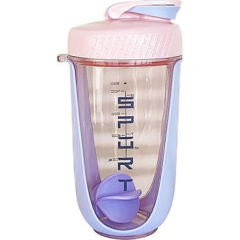 shaker avec boule fouet en plastique sans BPA. étanche. idéal pour les boissons protéinées en poudre. l'entraînement et le sport.
