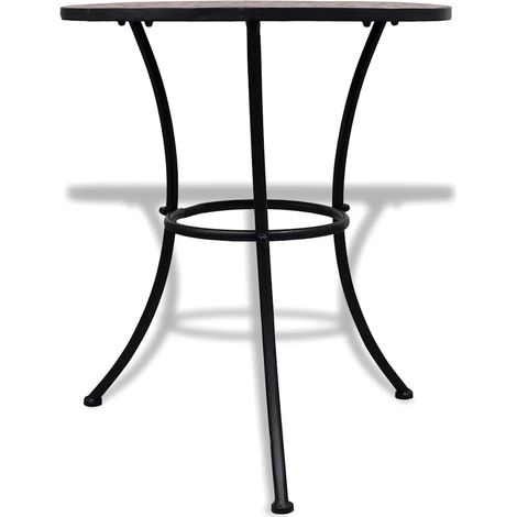 vidaXL Mesa de bistro de mosaico terracota 60 cm (1/2)