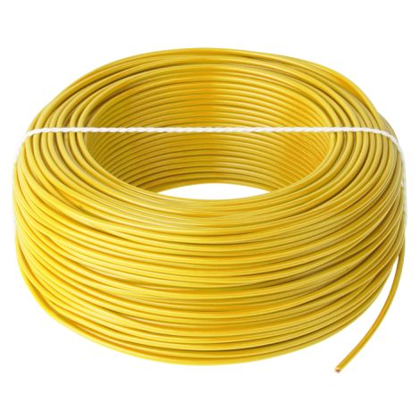 lp LgY 1x1,5 H07V-K câble électrique jaune 100 mètres