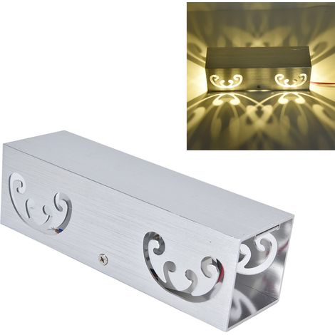 Applique murale papillon à double tête LED 2W, structure en aluminium, lumière diffuse, éclairage décoratif pour entrée de bar ou couloir, lumière chaude (1/5)