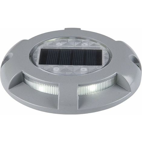 Solar Deck Lit 4 Waterproof Aluminum Leds, Warm White B9JN1ZPgc (1/5)