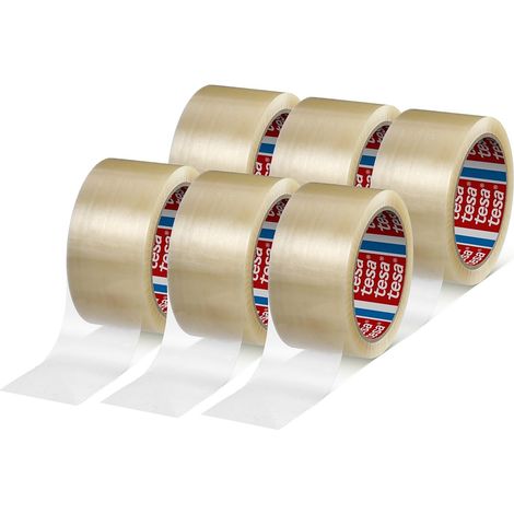Ruban adhésif colis PP - 66 m x 50 mm - transparent - 6 rlx (1/5)
