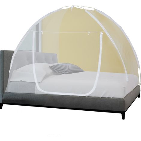 Moskitonetz mit Pop-up-Kuppel, große Abmessungen 195x180 cm, mobil für Betten