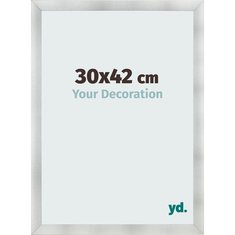 yd. - Cadre photo 30x42 - Aluminium Brosse - MDF - Pisa (1/5)