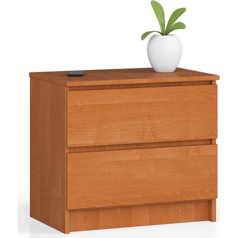 Comodino AKORD K60 Ontano 60 cm 2 cassetti 60x40x55 cm (1/5)