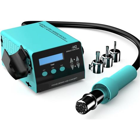 Station de préchauffage de soudure à plaque chauffante électrique Pistolet à Air chaud à dessouder rapidement 1000W Station de soudage affichage numérique Station de reprise BGA intelligente à la répa (1/4)