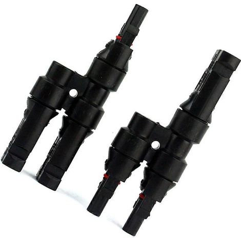 2-zu-1-T-Verzweigung, Stecker und Buchse, Parallel-Solaranlagen-Konverter