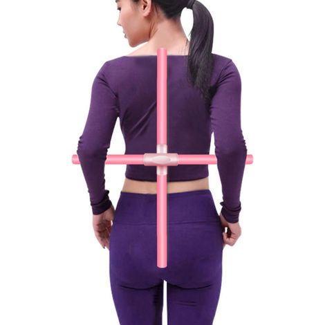 Bâtons de yoga, outil d'étirement, bâton de correction de la cyphose, bâton de yoga pour dos ouvert, pour adolescents, étudiants et adultes (1/5)