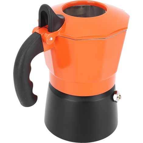 Cafetière italienne Moka, 2 valves, alliage d'aluminium, résistante à la chaleur, isolation thermique, pour le bureau et la maison, 300 ml, 6 tasses (1/5)