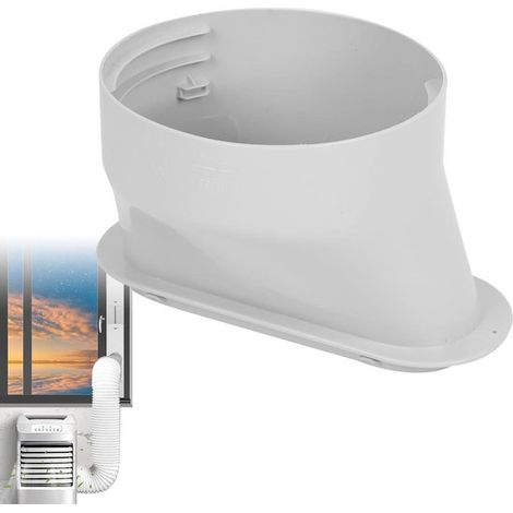 Acoplamiento manguera acondicionado, 130 mm / 150 mm Acoplamiento universal manguera escape, Adaptador manguera acondicionado portátil móvil (1/5)