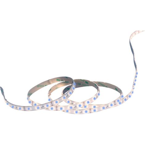 Ruban LED Bleu 5m pour Éclairage Indirect avec Alimentation Secteur et 2 Attaches 300 LED - PANGIVO (1/2)