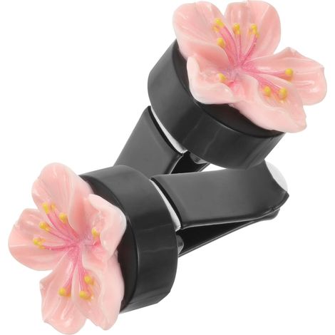 d aromathérapie 3D pour voiture motif floral rose paire de (1/5)