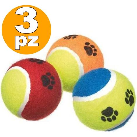 Lot De 3 Balles De Tennis Lanceur De Jeu Pour Chien Parc De Balles Chat Chiens
