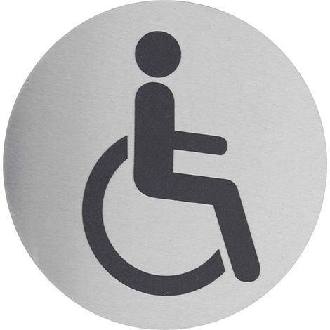 THIRARD - Disque de signalisation Handicapé, aluminium adhésif, Ø80mm - THIRARD (1/3)