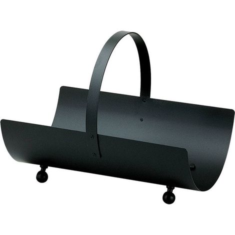 Portalegna acciaio nero 50x36 x 43h. cm. Made in Italy
