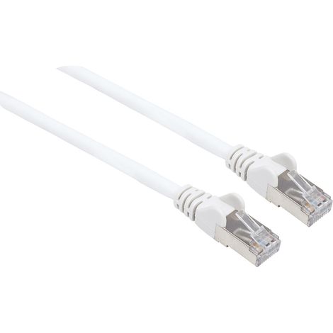 Intellinet 741408 RJ45 Patchkabel CAT 6a (Rohkabel CAT 7) S/FTP 5.00 m Weiß Halogenfrei 1 St. (1/3)