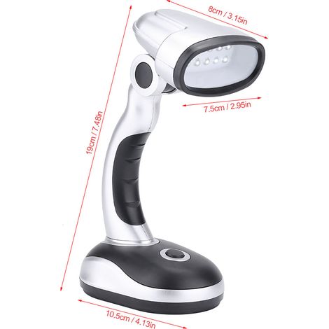 12-flammige LED-Schreibtischlampe zum Lesen und Lernen, augenschonend (1/5)