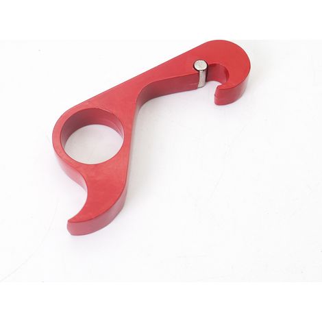 Ouvre-bouteille d'extérieur à une main, rouge, 8,94,21,2 cm, ouvre-bouteille magnétique en métal, ouvre-bouteille portable. (1/5)