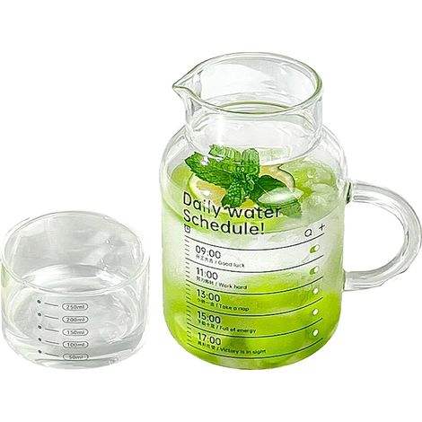 Gobelet doseur jetable 800ml avec couvercle 250ml grande capacité résistant chaleur avec poignée et graduations usage domestique (1/4)
