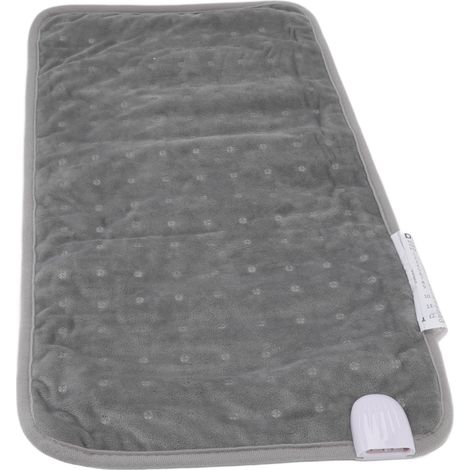 Couverture chauffante électrique d'hiver pour la maison, 6 niveaux de puissance, 3 modes de minuterie, écran LCD, tapis chauffant électrique doux pour le bureau, gris, prise UE 220-240 V