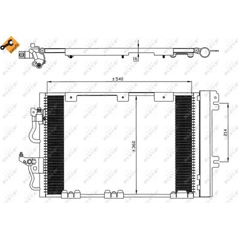 Condenseur, climatisation NRF 35556 OPEL 1850098 93178960