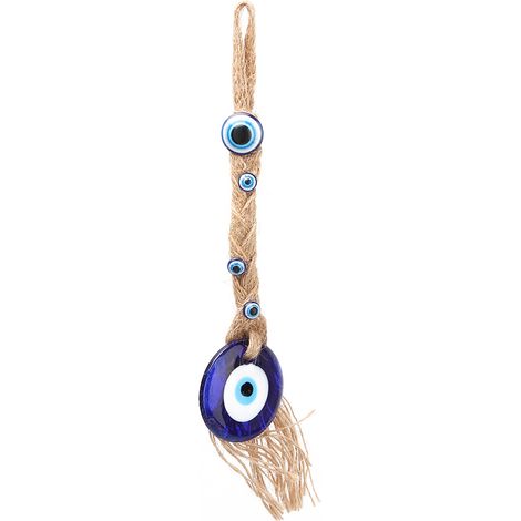 Amulette en verre turc Blue Lucky Eye Charm Turc Evil Eye Tenture murale Lucky Protection. (1/5)