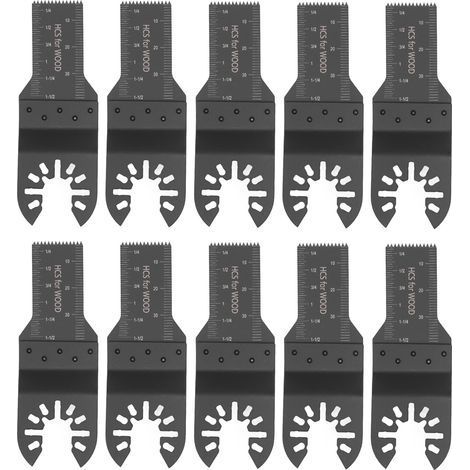 Lame de scie oscillante 20mm, Kit d'outils multi-outils à dégagement rapide pour le bois et le plastique 10 pièces (1/5)