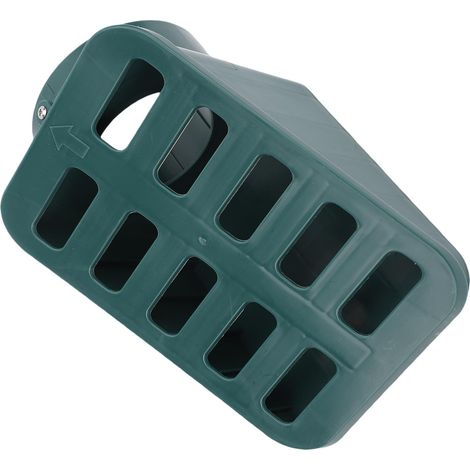 Grille évacuation pelouse cour angulaire résistante PP renforcée à onglet pour tuyau raccord 3/4 pouce vert (1/5)
