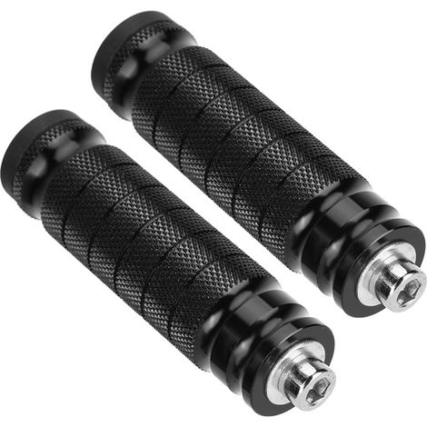 Repose-pieds moto universels M8 antidérapants, 2 pièces pédales arrière passager, plaques non glissantes pour motocyclette. (1/5)